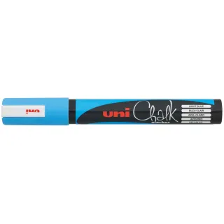 Uni Marqueur craie liquide uni Chalk 1.8 - 2.5 mm Bleu clair