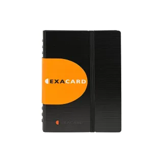 Exacompta Classeur de cartes de visite Exactive Exacard pour 120 cartes de visite, noir