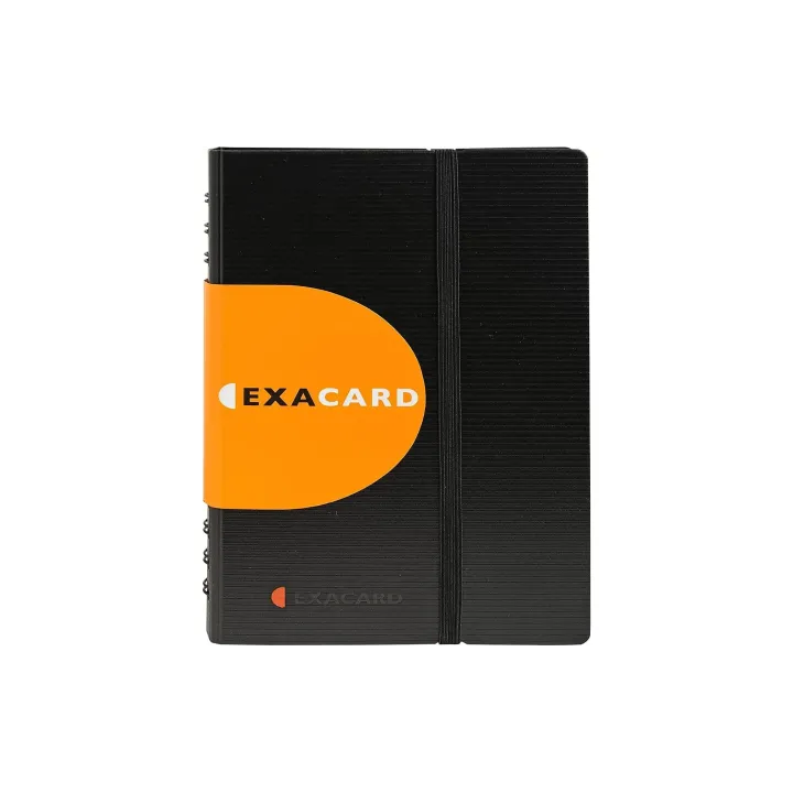 Exacompta Classeur de cartes de visite Exactive Exacard pour 120 cartes de visite, noir