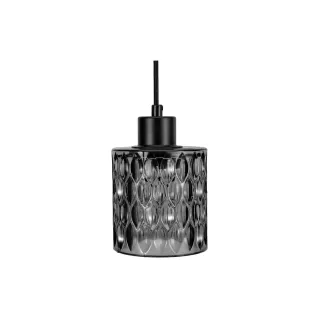 Pauleen Lampe suspendue Gleaming Magic 1x E27, Verre fumé - Noir