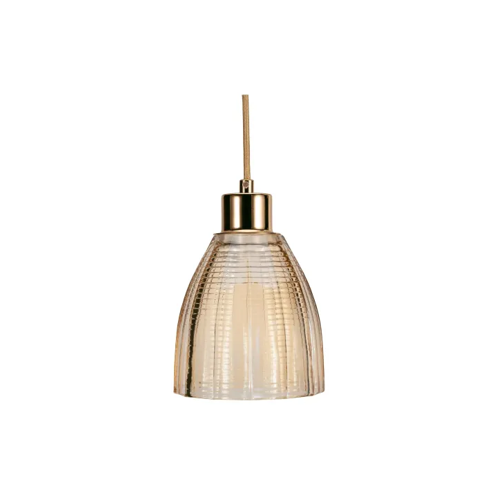 Pauleen Lampe suspendue Gleaming Gold 1x E27, Or - Laiton