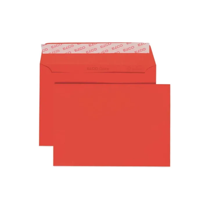 ELCO Enveloppe Color C6, Pas de fenêtres, 25 Pièce-s, Rouge