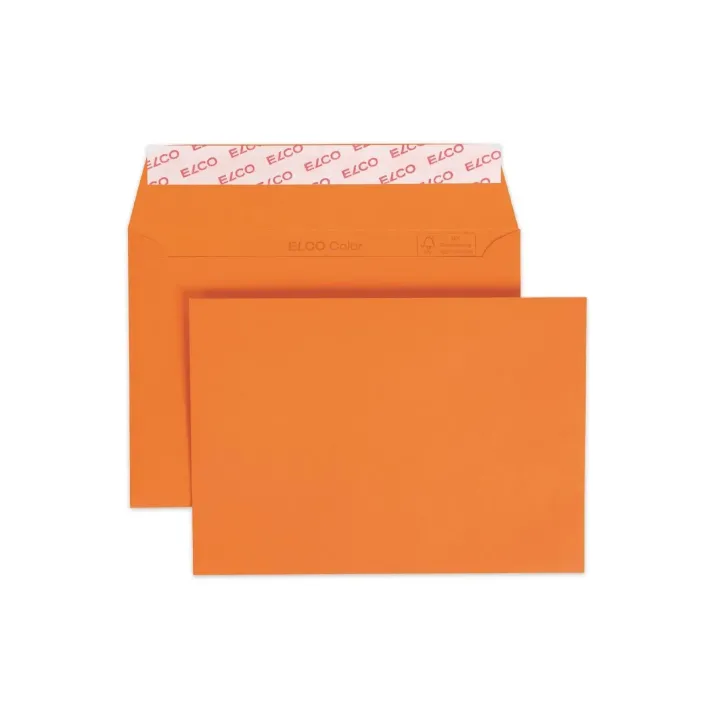 ELCO Enveloppe Color C6, Pas de fenêtres, 25 Pièce-s, Orange