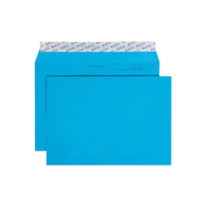 ELCO Enveloppe Color C5, Pas de fenêtres, 25 Pièce-s, Bleu