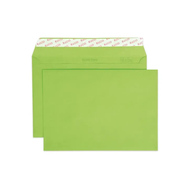 ELCO Enveloppe Color C5, Pas de fenêtres, 25 Pièce-s, Vert