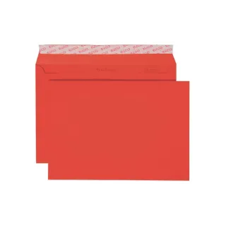ELCO Enveloppe Color C5, Pas de fenêtres, 25 Pièce-s, Rouge
