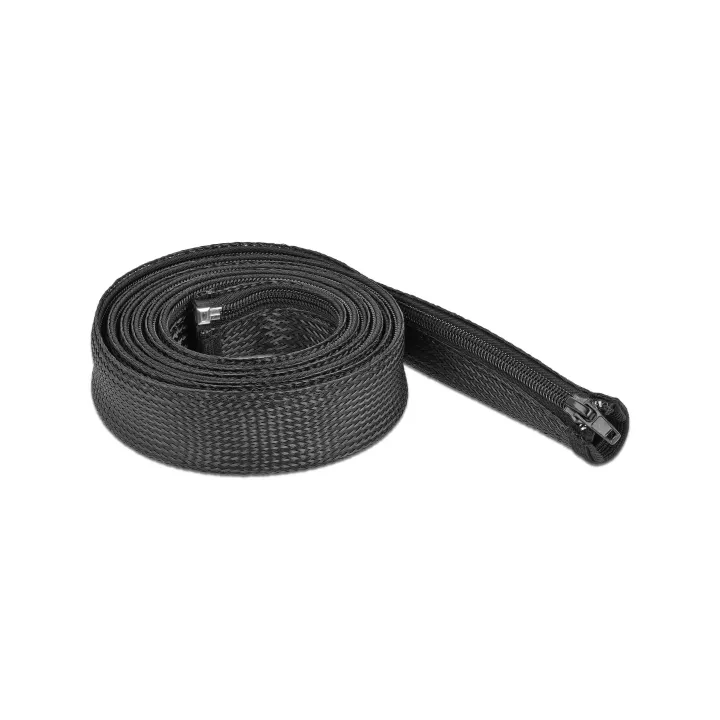 Delock Gaine de câble 2 m x 30 mm, avec fermeture éclair Noir