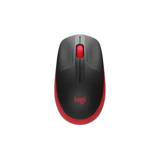 Logitech Souris M190 Rouge-Noir, sans fil