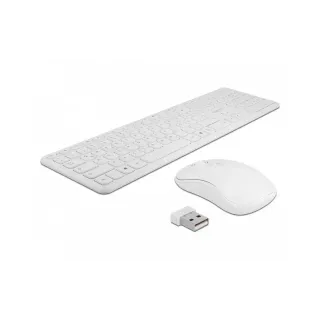 Delock Ensemble clavier-souris 12703 Wireless Blanc