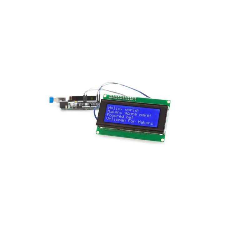 Whadda Module I2C daffichage LCD 20x4, bleu