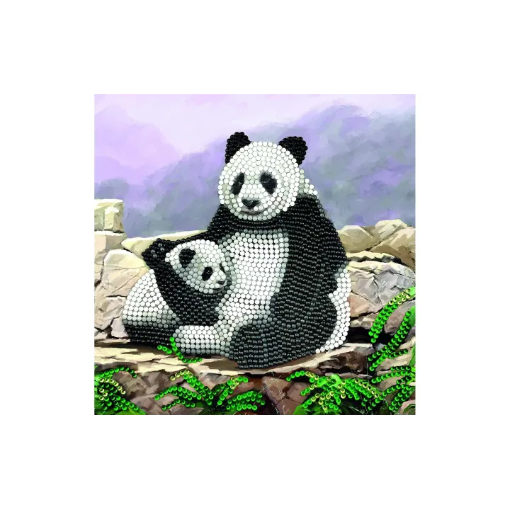 CRAFT Buddy Kits de bricolage Crystal Art Card Panda