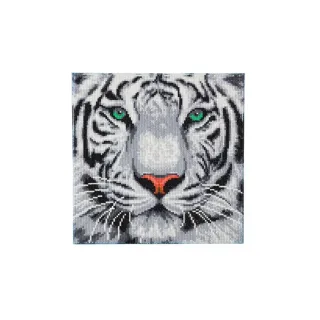 CRAFT Buddy Kits de bricolage Crystal Art Kit White Tiger 30 x 30 cm