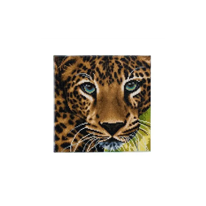 CRAFT Buddy Kits de bricolage Crystal Art Kit Leopard 30 x 30 cm