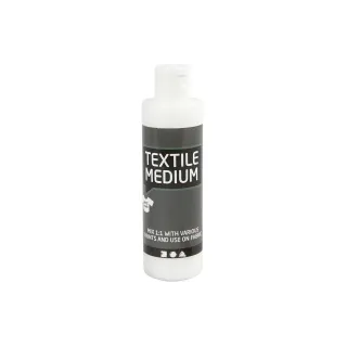 Creativ Company Peinture pour textile Medium 100 ml, Blanc