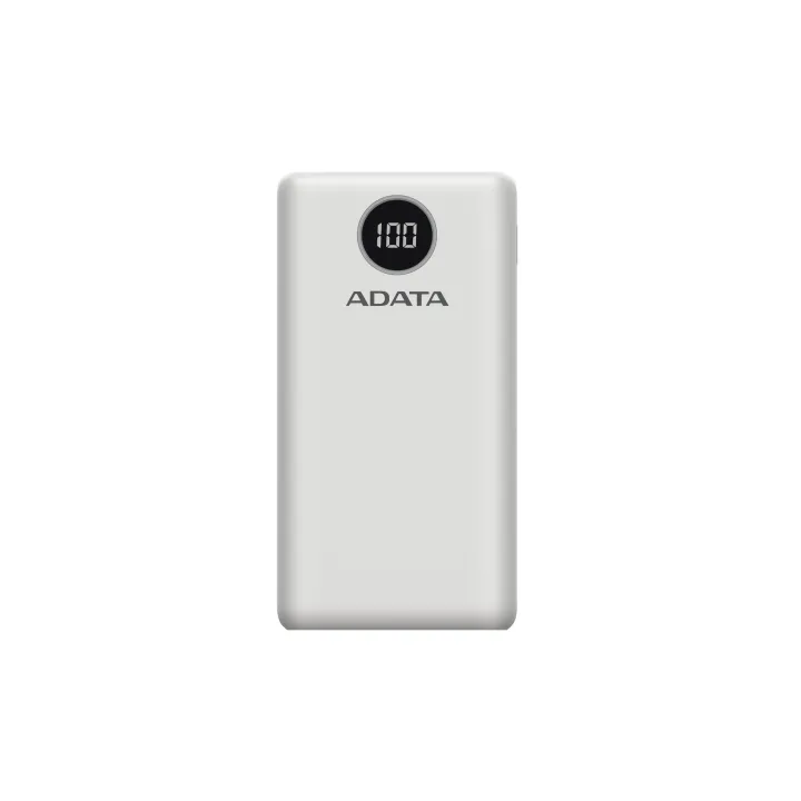 ADATA Batterie externe P20000QCD (20000 mAh, USB-A, USB-C, écran)