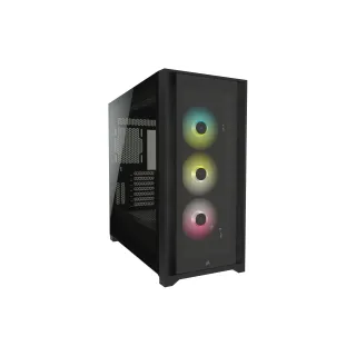 Corsair Boîtier d’ordinateur iCUE Midi Tower 5000X RGB TG Noir