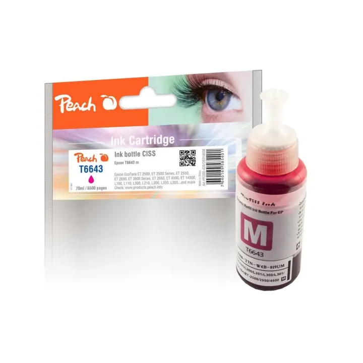 Peach Encre Epson T6643 Magenta