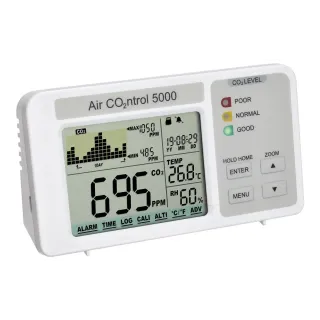 TFA Dostmann Moniteur de qualité de lair CO2 Airco2ntrol 5000 Blanc