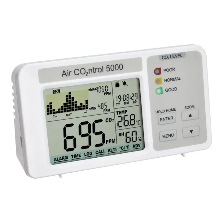 TFA Dostmann Moniteur de qualité de lair CO2 Airco2ntrol 5000 Blanc