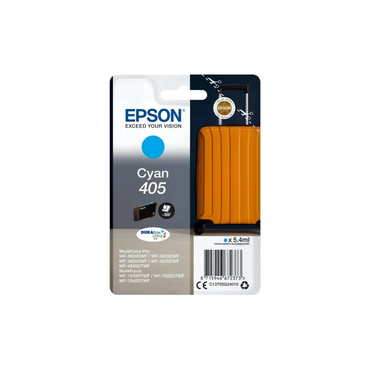 Epson Encre No. 405 - C13T05G24010 Cyan