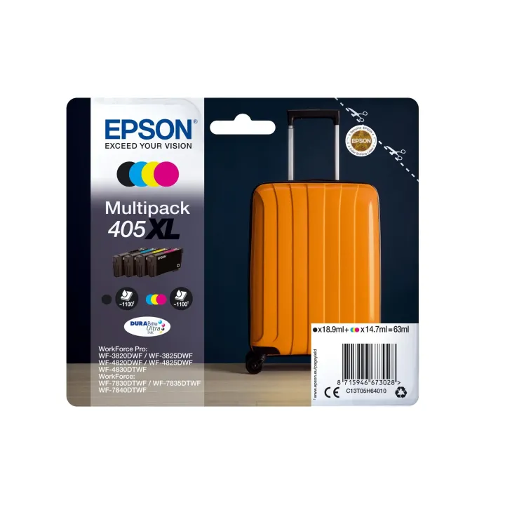 Epson Encre No. 405XL - C13T05H64010 BK, C, M, Y