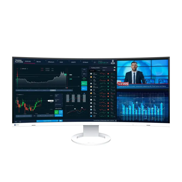 EIZO Moniteur EV3895 Swiss Edition Blanc