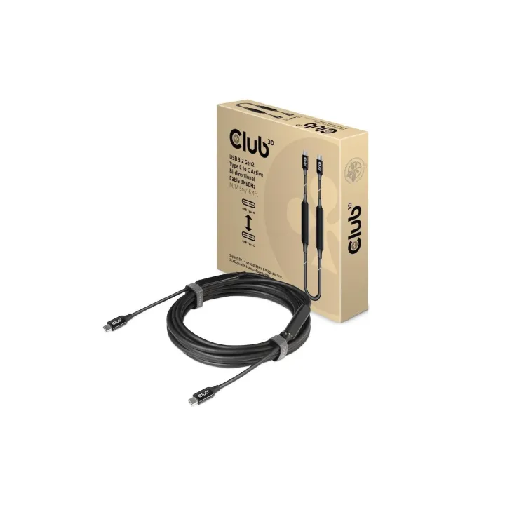 Club 3D Câble USB type C - USB type C, 5 m, 8K60Hz