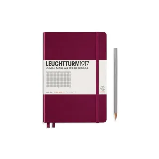 Leuchtturm Bloc-notes Medium A5, À carreaux, 2-pièces, Port Rouge