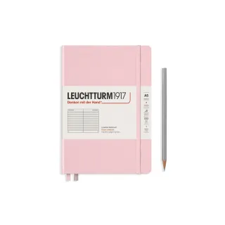 Leuchtturm Bloc-notes Medium A5, À lignes, 2-pièces, poudre