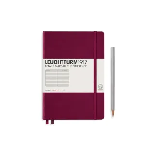 Leuchtturm Bloc-notes Medium A5, À lignes, 2-pièces, Port Rouge