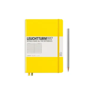 Leuchtturm Bloc-notes Moyen A5, À lignes, 2-pièces, citron