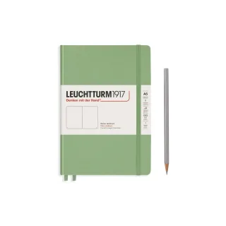 Leuchtturm Bloc-notes Medium A5, Vierge, 2-pièces, sauge