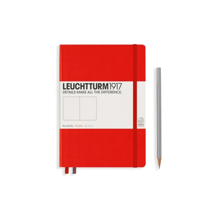 Leuchtturm Bloc-notes Medium A5, Vierge, 2 partie, Rouge