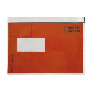 Antalis Pochette pour documents C5 Impression, fenêtre gauche, 1000 pièces, rouge