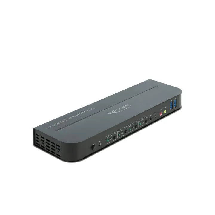 Delock Commutateur KVM 4 Port HDMI avec USB 3.0 et Audio 4k 60Hz