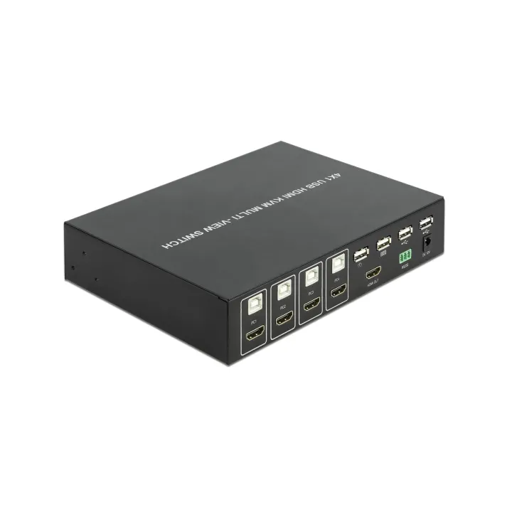 Delock Commutateur KVM 4 in 1 Multiview Switch 4 Port