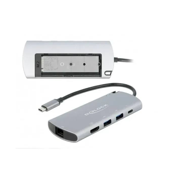 Delock Station daccueil USB Type-C – M.2 Slot-HDMI-USB-LAN-PD 3.0