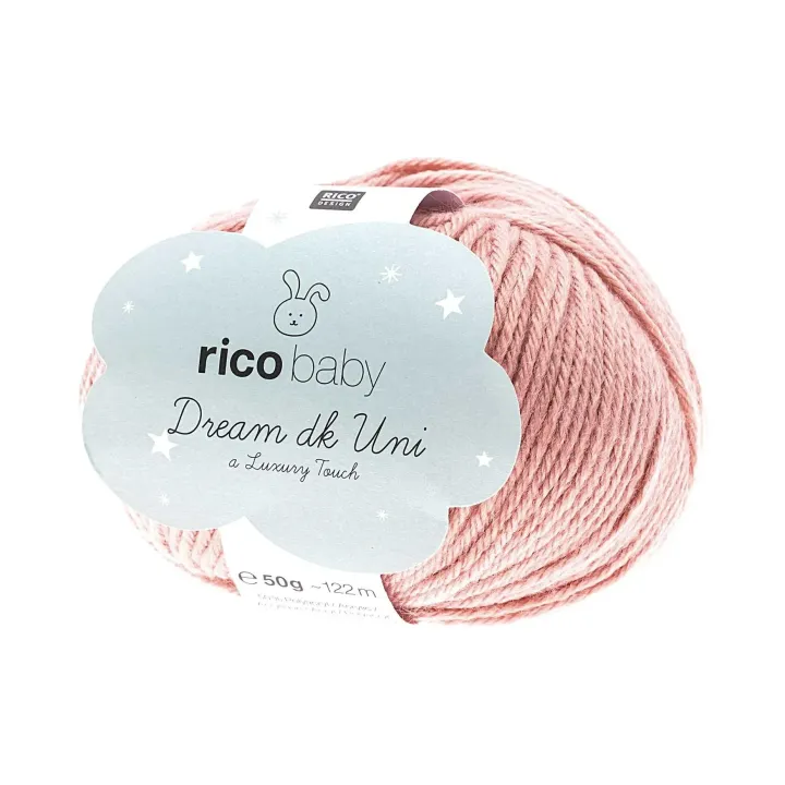 Rico Design Laine Baby Dream Uni dk 50 g, rose sombre