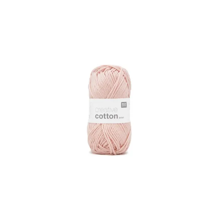 Rico Design Laine Creative Cotton Aran 50 g, rose pastel