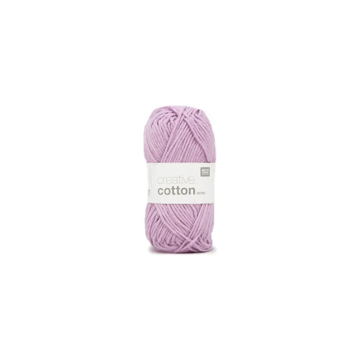 Rico Design Laine Creative Cotton Aran 50 g, Violet