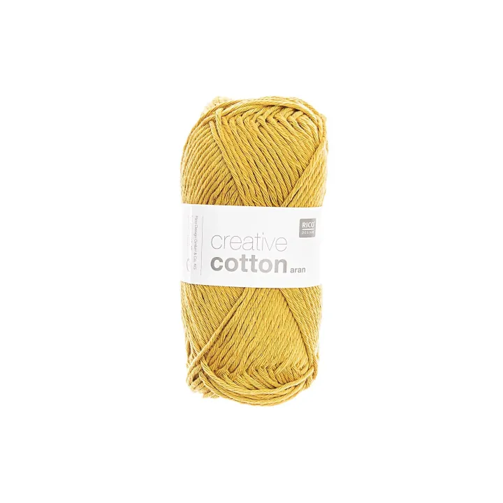 Rico Design Laine Creative Cotton Aran 50 g, safran
