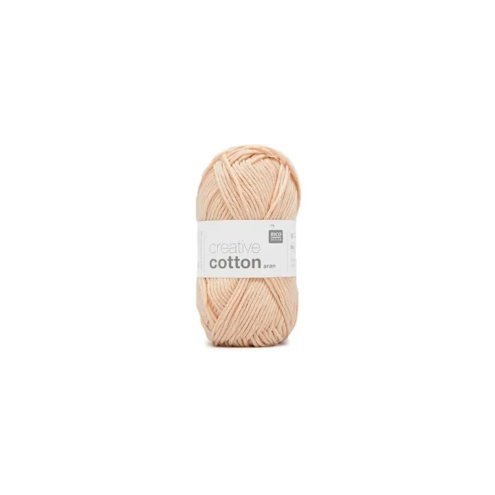 Rico Design Laine Creative Cotton Aran 50 g, poudre