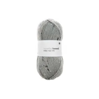 Rico Design Laine Du tweed doux pour les chaussettes 4 fils, 100 g, mauve