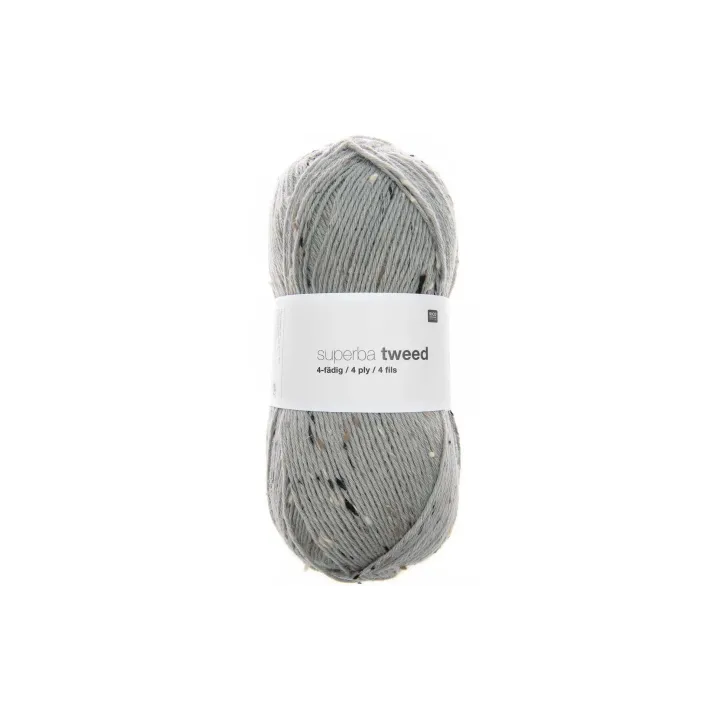 Rico Design Laine Du tweed doux pour les chaussettes 4 fils, 100 g, mauve