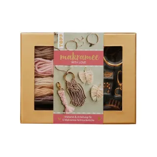 Frechverlag Kits de bricolage pour bijoux Macramé avec amour