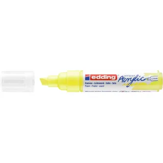 edding Marqueur acrylique 5000 Large, Jaune fluo