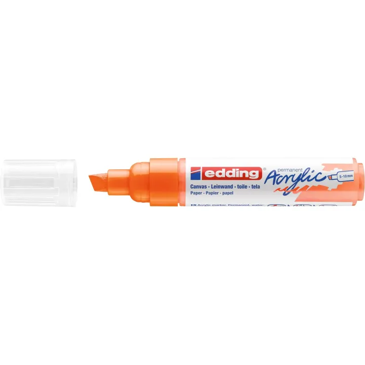 edding Marqueur acrylique 5000 Large, Orange fluo