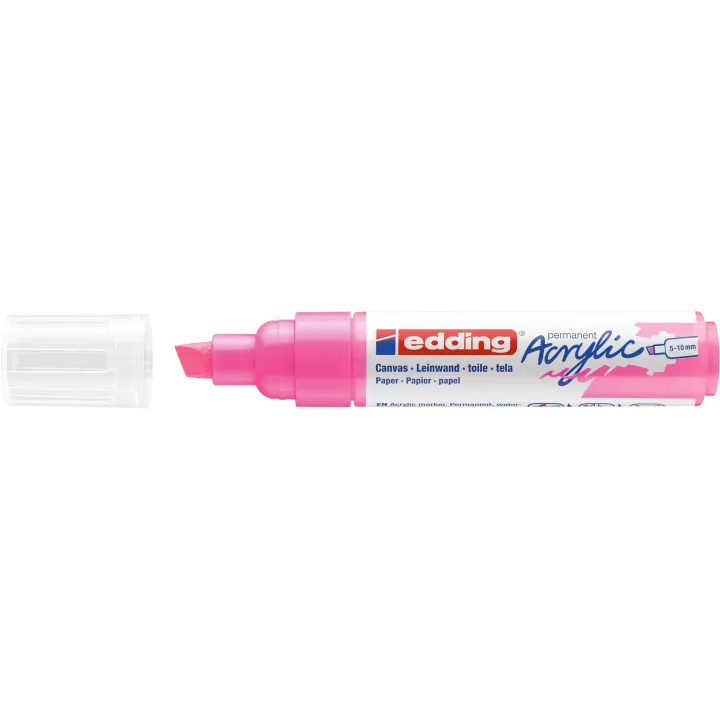 edding Marqueur acrylique 5000 Large, Rose fluo