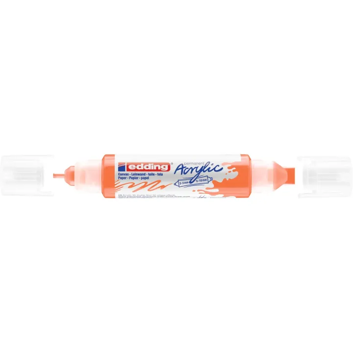 edding Marqueur acrylique 5400 Double Liner, Orange fluo