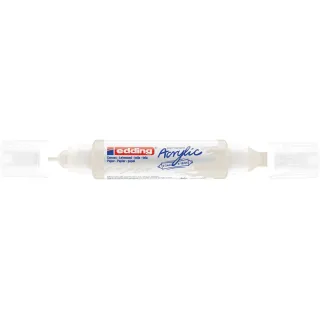 edding Marqueur acrylique 5400 Double Liner, Blanc